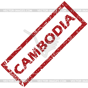 New Cambodia rubber stamp - vector clip art