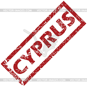 New Cyprus rubber stamp - vector clip art