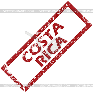 New Costa Rica rubber stamp - vector clipart