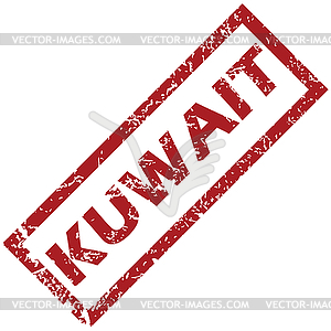 New Kuwait rubber stamp - vector image