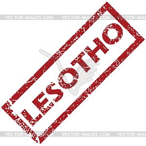 New Lesotho rubber stamp - vector clip art