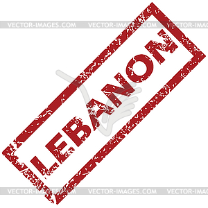 New Lebanon rubber stamp - color vector clipart