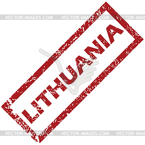 New Lithuania rubber stamp - vector clip art