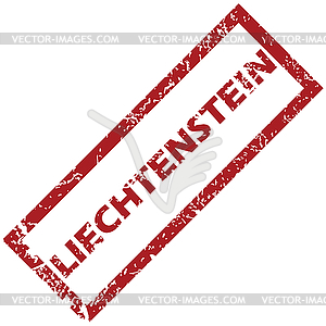 New Liechtenstein rubber stamp - vector image