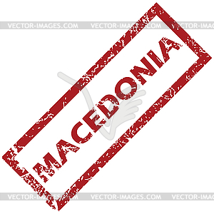 New Macedonia rubber stamp - vector clip art