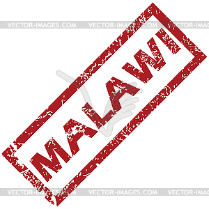 New Malawi rubber stamp - royalty-free vector clipart
