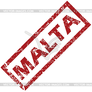 New Malta rubber stamp - vector clipart