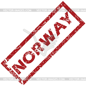 New Norway rubber stamp - vector image