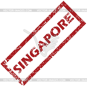 New Singapore rubber stamp - vector clipart