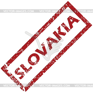 Новый Словакия штамп - изображение в векторе / векторный клипарт