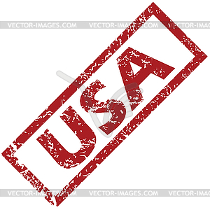 New USA rubber stamp - vector clip art