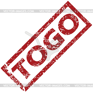 New Togo rubber stamp - vector image