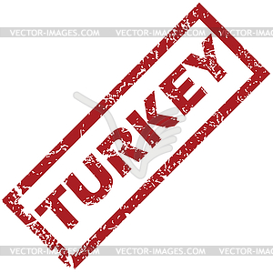 New Turkey rubber stamp - vector clipart