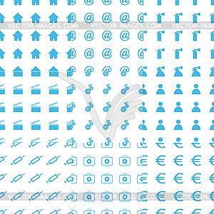 Big seamless pattern set - vector clipart