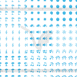 Big seamless pattern set - vector image