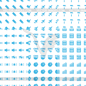 Big seamless pattern set - stock vector clipart