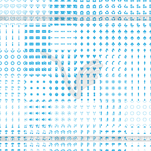 Big seamless pattern set - vector image