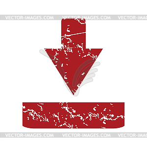 Красный гранж скачать логотип - изображение в векторе