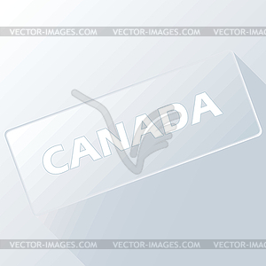 Canada unique button - vector clipart