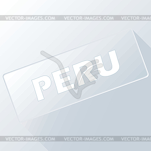 Peru unique button - vector clipart