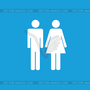 Gender symbols - color vector clipart