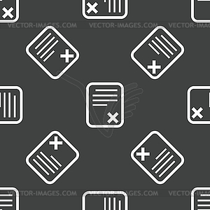 Declined document pattern - vector clipart