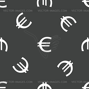 Euro symbol pattern - vector image