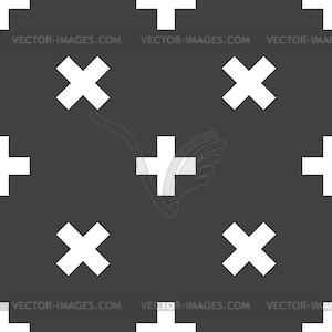 Plus symbol pattern - vector clipart