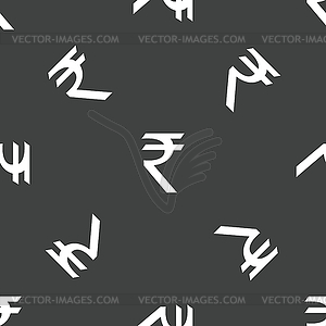 Indian rupee pattern - vector image