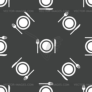 Dishware pattern - vector clip art