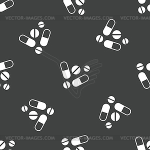 Pills pattern - royalty-free vector clipart