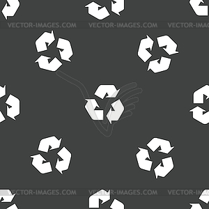 Recycling sign pattern - vector clipart