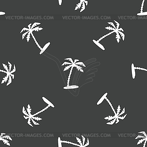 Palm tree pattern - vector clipart
