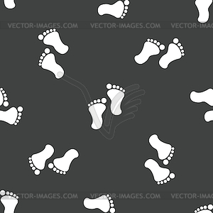 Footprint pattern - vector clipart