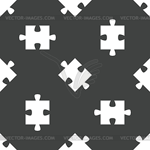 Puzzle piece pattern - vector image
