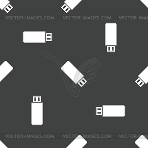 USB flash drive pattern - vector clip art