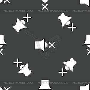 Muted loudspeaker pattern - vector clipart