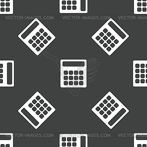 Calculator pattern - royalty-free vector image