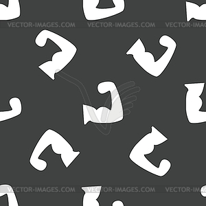 Muscular arm pattern - vector image