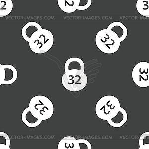 Dumbbell pattern - vector clipart