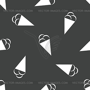 Ice cream pattern - vector EPS clipart