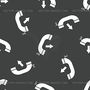 Outgoing call pattern - vector image