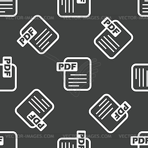 Pdf file pattern - vector EPS clipart