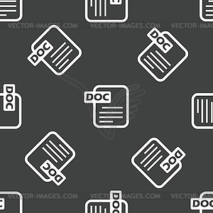 Doc file pattern - vector clipart