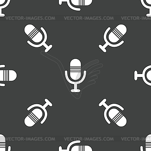 Microphone pattern - vector image