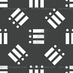 Dotted list pattern - vector clipart