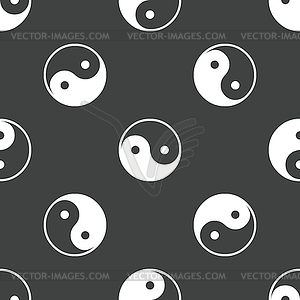 Yin and yang pattern - vector clip art