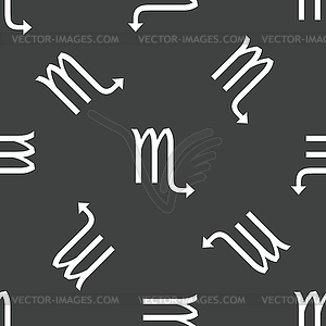 Scorpio symbol pattern - vector EPS clipart