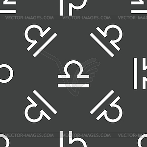 Libra symbol pattern - vector clipart