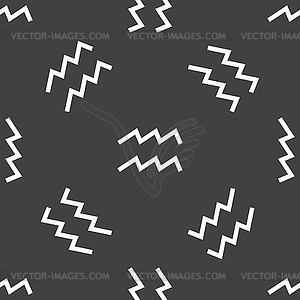 Aquarius symbol pattern - stock vector clipart